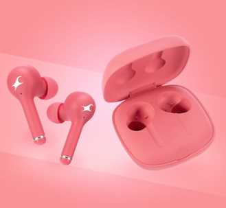 Reflex Tunes Truly Wireless Pink Ear Buds 