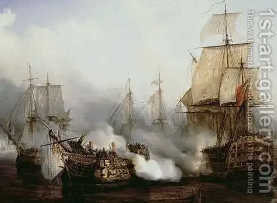 Battle of Trafalgar By Louis Phillipe Crepin